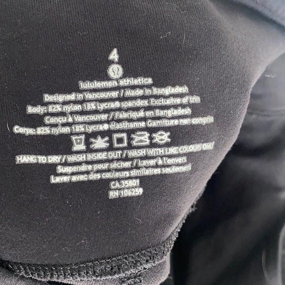 lululemon size 4 tribal leg pants - Picture 4 of 5